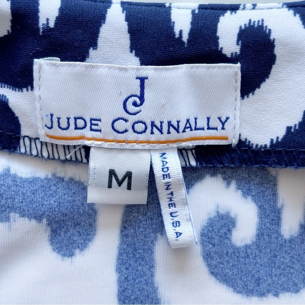 Jude Connally Ali Blue Ikat Print Sleeveless Top Medium Coastal Summer - Picture 5 of 7